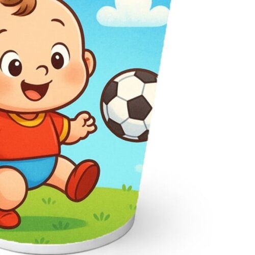 Copo de Papel Aniversário Festa Futebol Baby