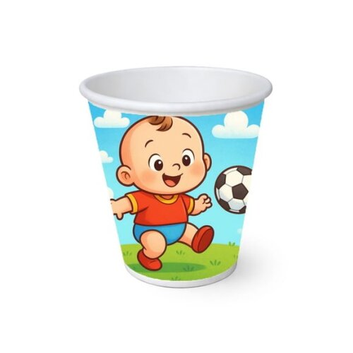 Copo de Papel Aniversário Festa Futebol Baby