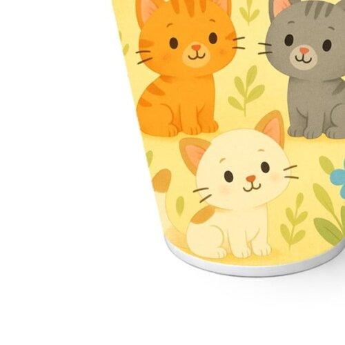 Copo de Papel Aniversário Festa Gatinhos