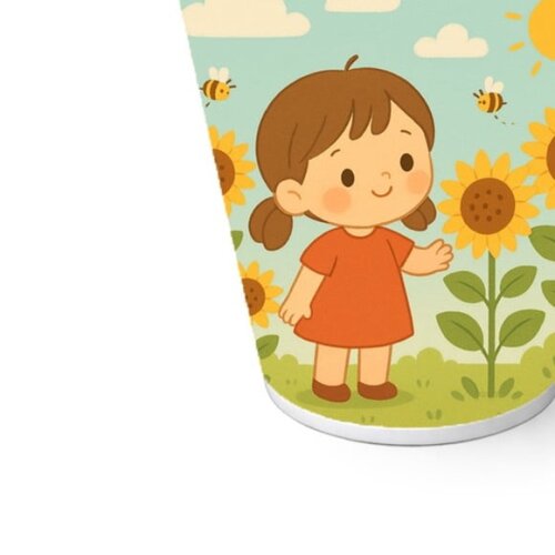 Copo de Papel Aniversário Festa Jardim dos Girassóis