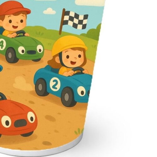 Copo de Papel Aniversário Festa Kart Infantil