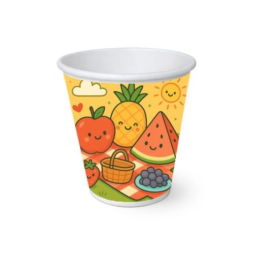 Copo de Papel Aniversário Festa Piquenique das Frutas