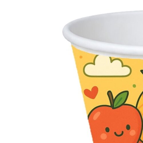 Copo de Papel Aniversário Festa Piquenique das Frutas