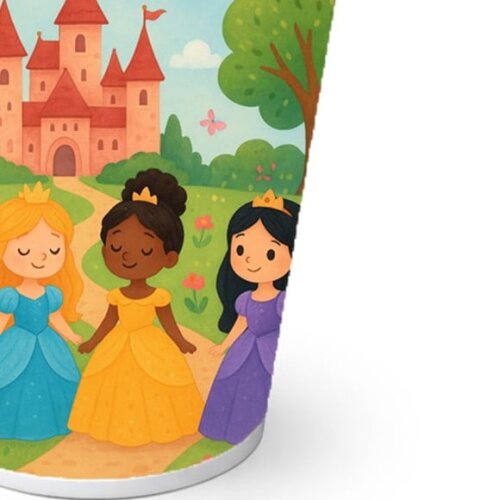 Copo de Papel Aniversário Festa Princesas Encantadas
