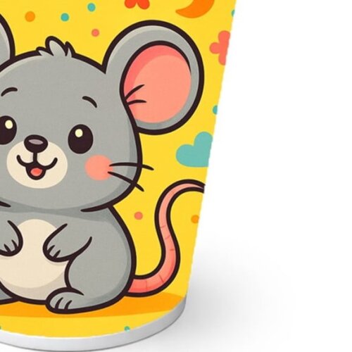 Copo de Papel Aniversário Festa Ratinho Fofo