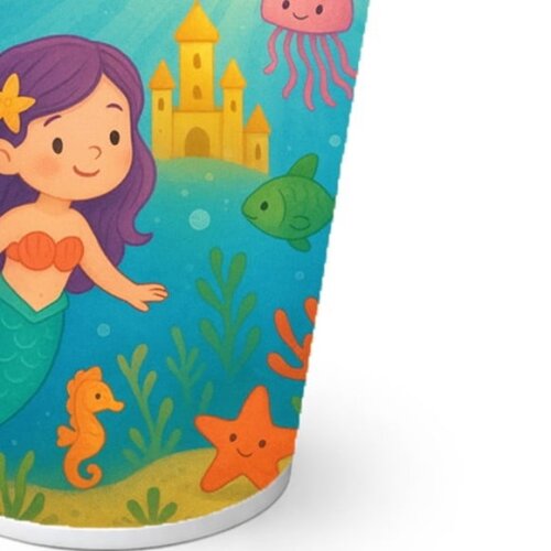Copo de Papel Aniversário Festa Reino Subaquático