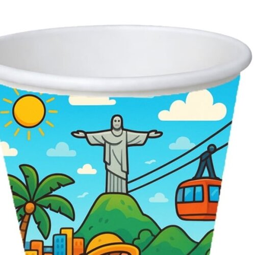 Copo de Papel Aniversário Festa Rio de Janeiro