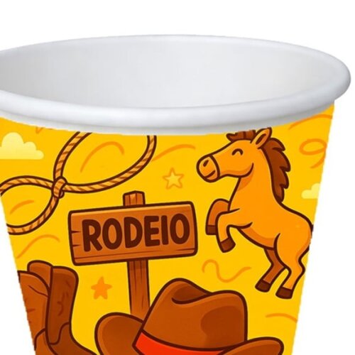 Copo de Papel Aniversário Festa Rodeio