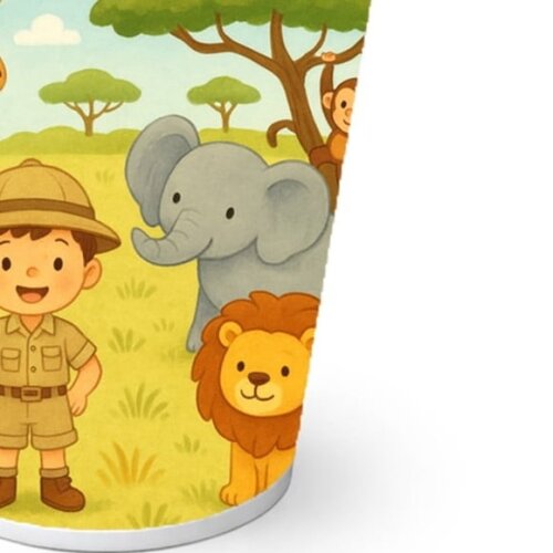 Copo de Papel Aniversário Festa Safari