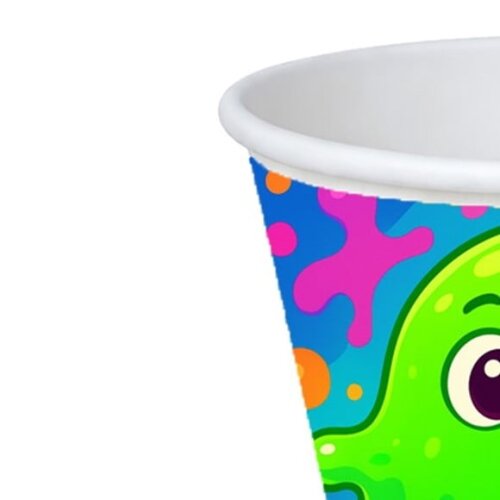 Copo de Papel Aniversário Festa Slime
