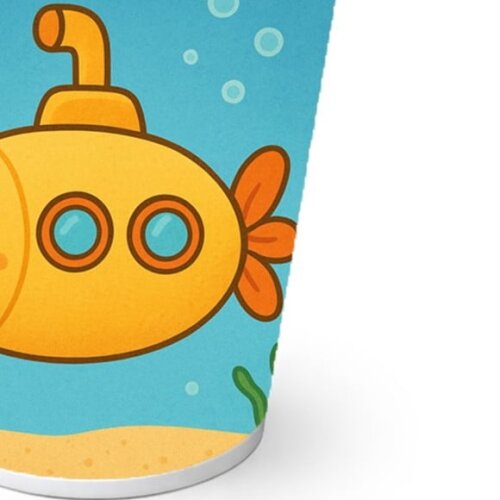 Copo de Papel Aniversário Festa Submarino