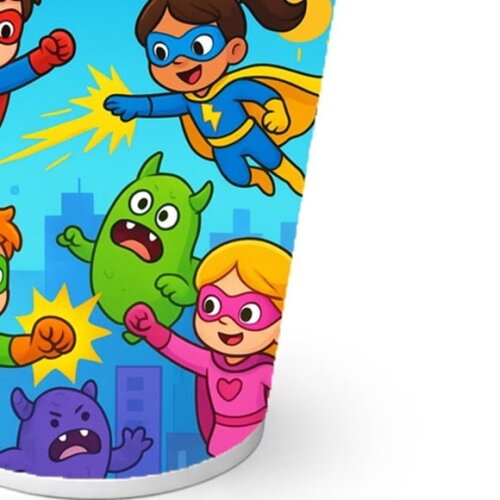 Copo de Papel Aniversário Festa Super Heróis