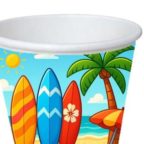 Copo de Papel Aniversário Festa Surf
