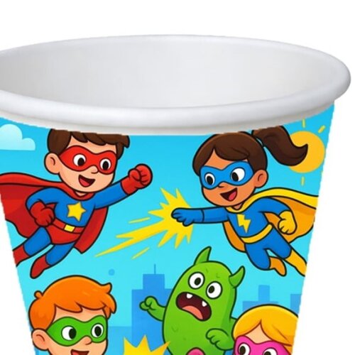 Copo de Papel Aniversário Festa Super Heróis
