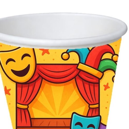 Copo de Papel Aniversário Festa Teatro Infantil