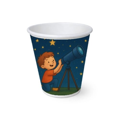 Copo de Papel Aniversário Festa Telescópio Kids