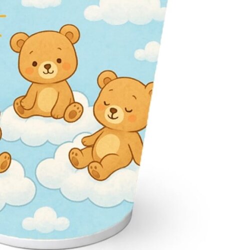 Copo de Papel Aniversário Festa Ursinhos na Nuvem