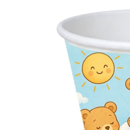 Copo de Papel Aniversário Festa Ursinhos na Nuvem