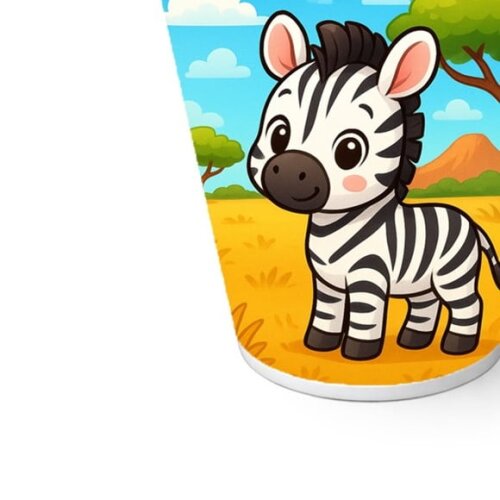 Copo de Papel Aniversário Festa Zebra Baby