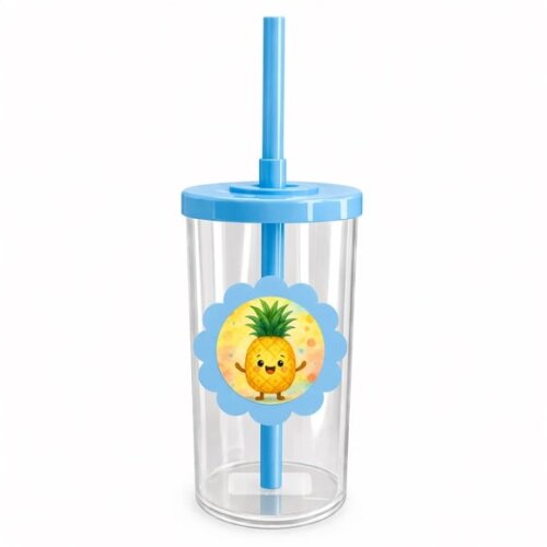 Copo Short Drink Flor Personalizado Abacaxi