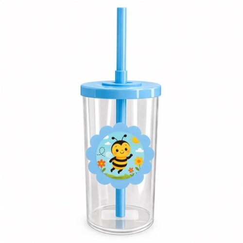 Copo Short Drink Flor Personalizado Abelhinha