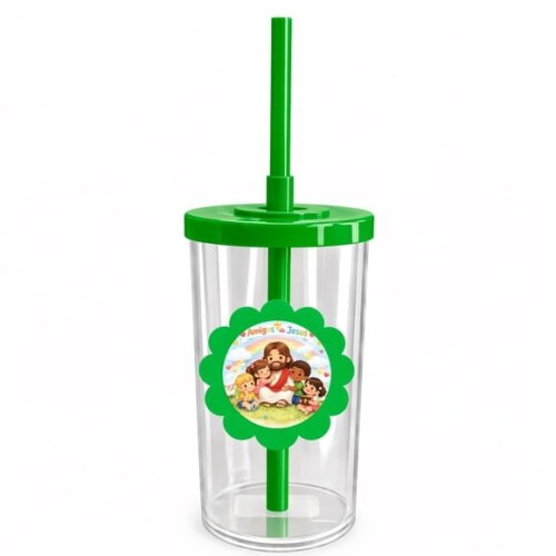 Copo Short Drink Flor Personalizado Amigos de Jesus