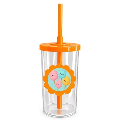 Copo Short Drink Flor Personalizado Algodão Doce