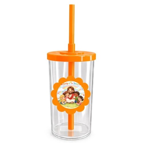 Copo Short Drink Flor Personalizado Amigos de Jesus
