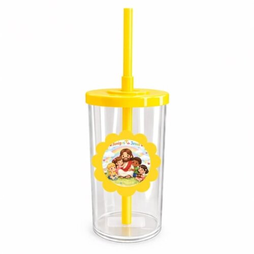 Copo Short Drink Flor Personalizado Amigos de Jesus