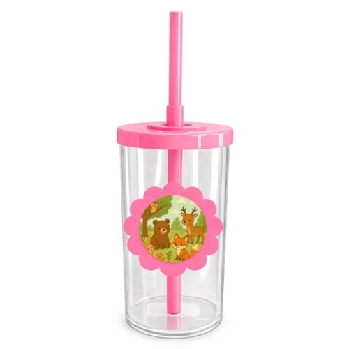 Copo Short Drink Flor Personalizado Animais da Floresta