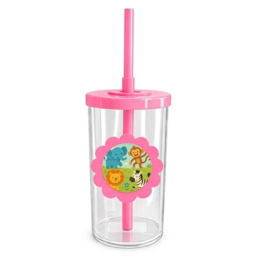Copo Short Drink Flor Personalizado Animais Divertidos