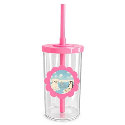 Copo Short Drink Flor Personalizado Animais do Ártico
