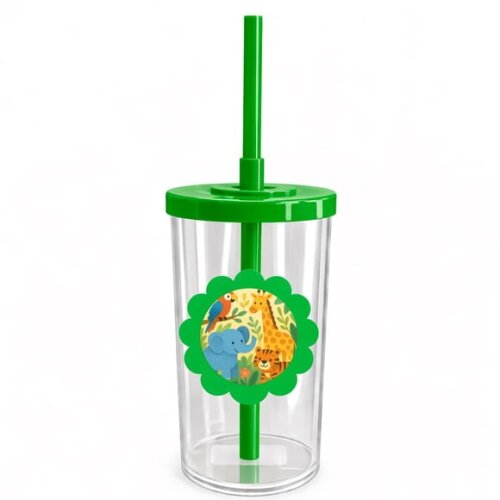 Copo Short Drink Flor Personalizado Animais Exóticos