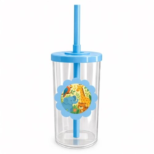 Copo Short Drink Flor Personalizado Animais Exóticos