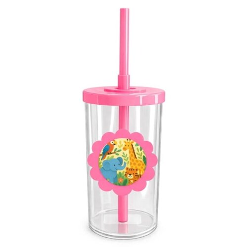 Copo Short Drink Flor Personalizado Animais Exóticos