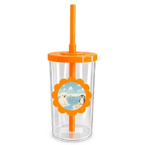 Copo Short Drink Flor Personalizado Animais do Ártico