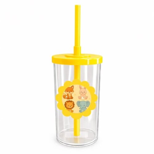 Copo Short Drink Flor Personalizado Animais Fofinhos Baby