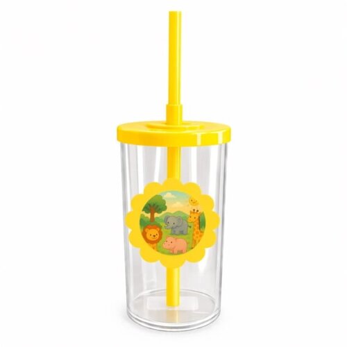 Copo Short Drink Flor Personalizado Animais Selvagens