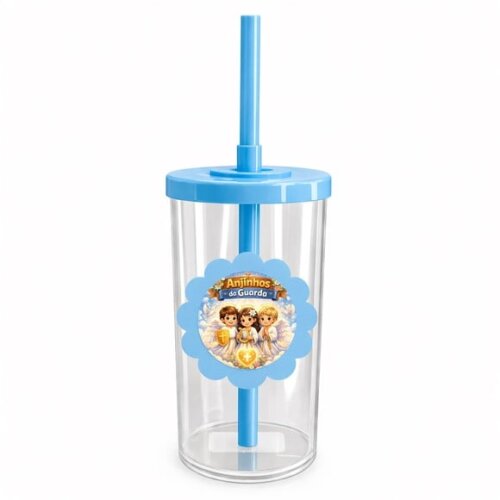 Copo Short Drink Flor Personalizado Anjinhos da Guarda