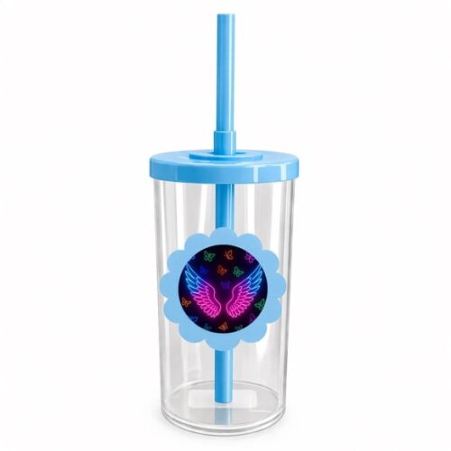 Copo Short Drink Flor Personalizado Asas Neon