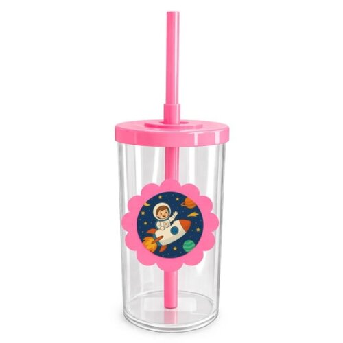 Copo Short Drink Flor Personalizado Aventura Espacial