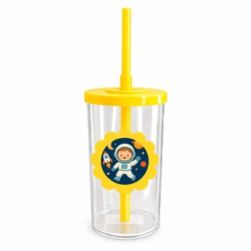 Copo Short Drink Flor Personalizado Astronauta