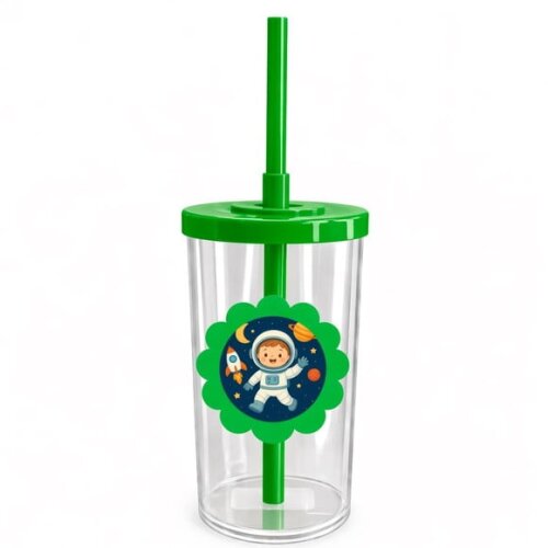 Copo Short Drink Flor Personalizado Astronauta
