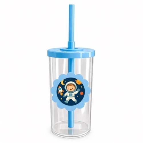 Copo Short Drink Flor Personalizado Astronauta