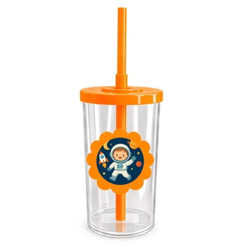 Copo Short Drink Flor Personalizado Astronauta