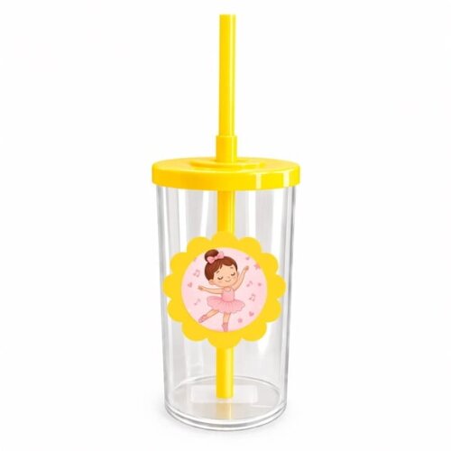 Copo Short Drink Flor Personalizado Bailarina