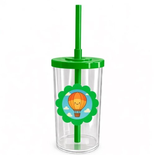 Copo Short Drink Flor Personalizado Balão de Ar Quente