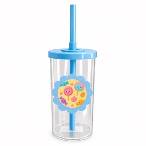 Copo Short Drink Flor Personalizado Balas e Pirulitos
