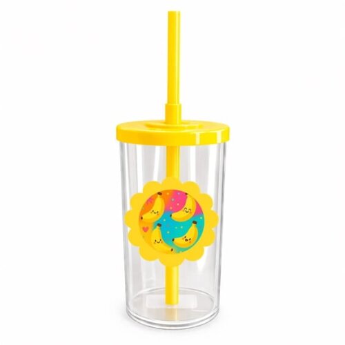 Copo Short Drink Flor Personalizado Bananas Divertidas