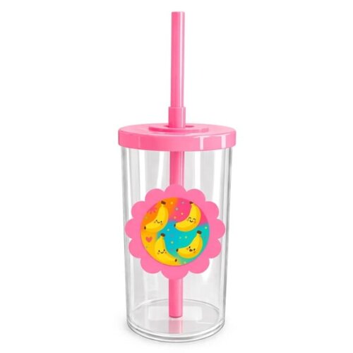 Copo Short Drink Flor Personalizado Bananas Divertidas
